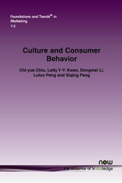 portada Culture and Consumer Behavior (in English)