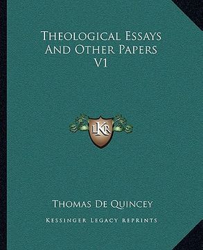 portada theological essays and other papers v1 (en Inglés)