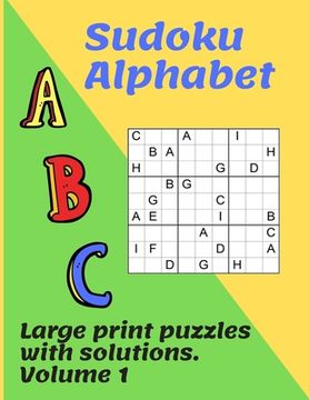 portada Sudoku Alphabet: 100 traditional puzzles with a twist using letters of the alphabet. Keep your brain active with these highly addictive