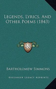 portada legends, lyrics, and other poems (1843) (in English)