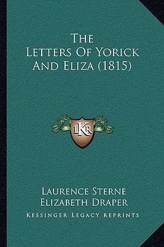 portada the letters of yorick and eliza (1815) (en Inglés)
