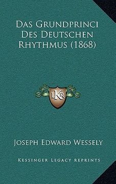 portada Das Grundprinci Des Deutschen Rhythmus (1868) (in German)