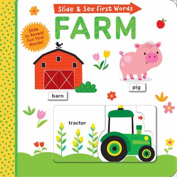 portada Slide and see First Words: Farm (en Inglés)