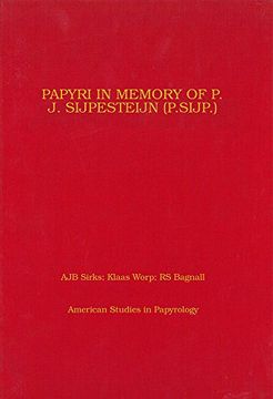 portada Papyri in Memory of P. J. Sijpesteijn (en Inglés)