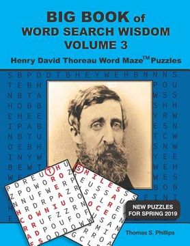 portada Big Book of Word Search Wisdom Volume 3: Henry David Thoreau Word Maze Puzzles (en Inglés)