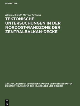 portada Tektonische Untersuchungen in der Nordost-Randzone der Zentralbalkan-Decke (en Alemán)