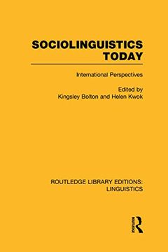 portada Sociolinguistics Today: International Perspectives (en Inglés)