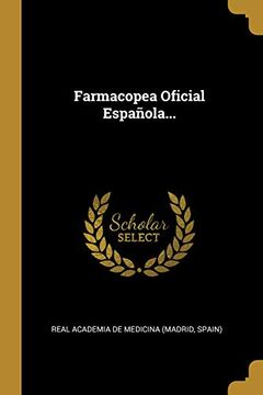 portada Farmacopea Oficial Española.