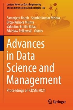 portada Advances in Data Science and Management: Proceedings of Icdsm 2021 (en Inglés)