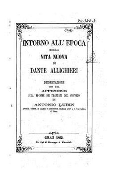 portada Intorno all'epoca della Vita nuova di Dante Allighieri (en Italiano)
