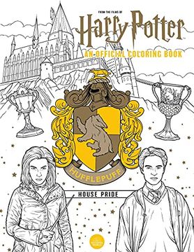 portada Hufflepuff House Pride: The Official Coloring Book (Harry Potter) (en Inglés)