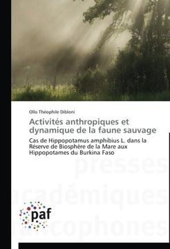portada Activites Anthropiques Et Dynamique de La Faune Sauvage