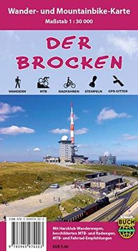 portada Der Brocken: Wander- und Mountainbike-Karte (en Alemán)