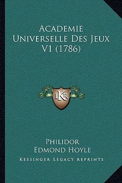 portada Academie Universelle Des Jeux V1 (1786) (en Francés)