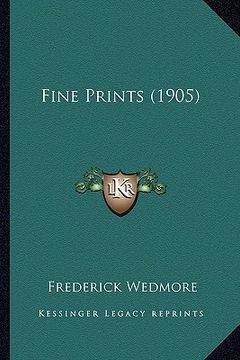 portada fine prints (1905) (en Inglés)