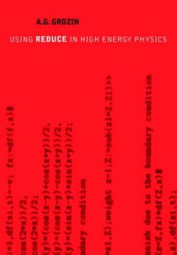 portada Using Reduce in High Energy Physics (en Inglés)
