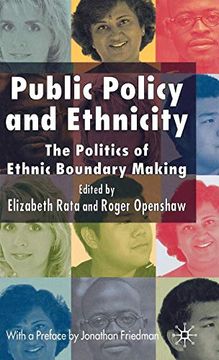 portada Public Policy and Ethnicity: The Politics of Ethnic Boundary Making (en Inglés)