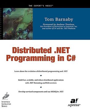 portada distributed .net programming in c# (en Inglés)