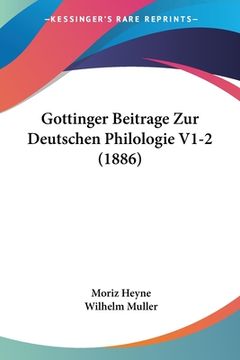 portada Gottinger Beitrage Zur Deutschen Philologie V1-2 (1886) (en Alemán)