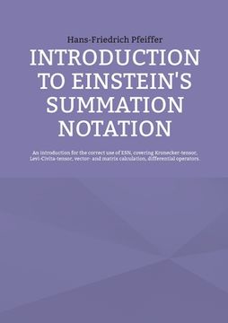 portada Introduction to Einstein's Summation Notation (en Inglés)