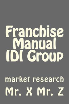 portada Franchise Manual IDI Group (en Inglés)
