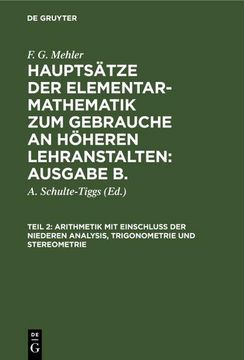 portada Arithmetik mit Einschluß der Niederen Analysis, Trigonometrie und Stereometrie (en Alemán)