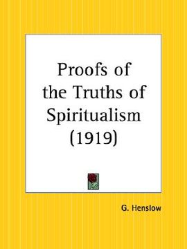 portada proofs of the truths of spiritualism (en Inglés)