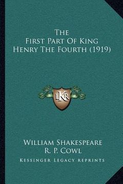 portada the first part of king henry the fourth (1919) (in English)