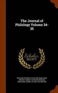 portada The Journal of Philology Volume 34-35 (en Inglés)