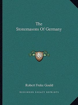 portada the stonemasons of germany (en Inglés)