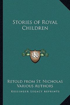 portada stories of royal children (en Inglés)