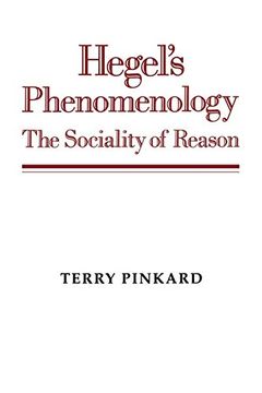 portada Hegel's Phenomenology: The Sociality of Reason (in English)