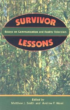 portada survivor lessons: essays on communication and reality television (in English)