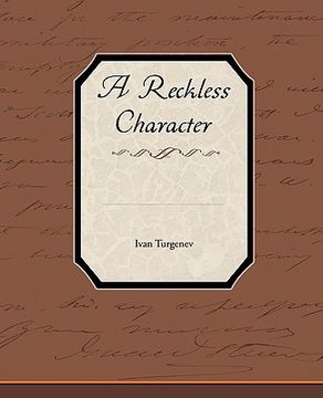 portada a reckless character (in English)