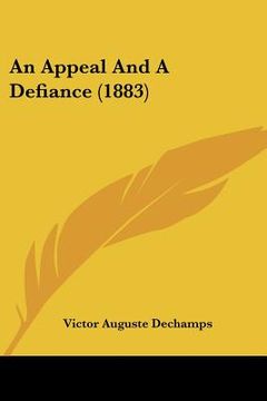 portada an appeal and a defiance (1883) (en Inglés)