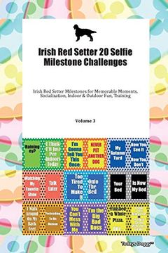 portada Irish red Setter 20 Selfie Milestone Challenges Irish red Setter Milestones for Memorable Moments, Socialization, Indoor & Outdoor Fun, Training Volume 3 (en Inglés)