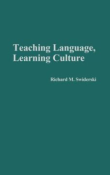 portada teaching language, learning culture (in English)