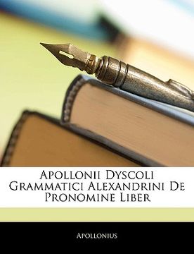 portada Apollonii Dyscoli Grammatici Alexandrini de Pronomine Liber