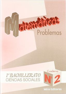 portada Matemáticas, ciencias sociales, 1 Bachillerato. Problemas. Cuaderno nº 2 (in Spanish)