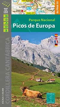portada Picos de Europa, Parque Nacional, Mapa + Carpeta Desplegable (en Inglés)