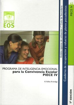 portada Programa de Inteligencia Emocional Para la Convivencia Escolar (Piece iv) (Método Eos) (in Spanish)