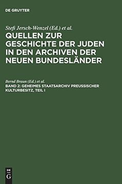 portada Geheimes Staatsarchiv Preußischer Kulturbesitz, Teil i (en Alemán)