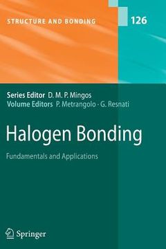portada halogen bonding: fundamentals and applications (in English)