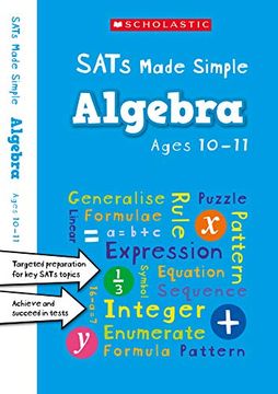 portada Ks2 Algebra Workbook: Supporting Maths Mastery for Ages 10-11 (Year 6) (Sats Made Simple) 