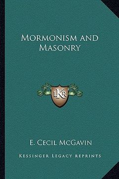 portada mormonism and masonry (en Inglés)