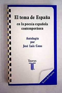 portada Tema de España en la Poesia Española Contemporanea el Antologia