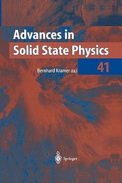 portada advances in solid state physics 41 (en Inglés)