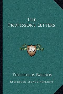 portada the professor's letters (en Inglés)