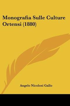 portada monografia sulle culture ortensi (1880)