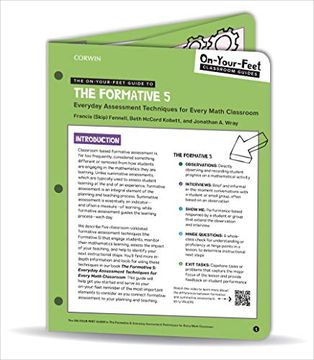 portada The On-Your-Feet Guide to the Formative 5: Everyday Assessment Techniques for Every Math Classroom (On-Your-Feet-Guides) (en Inglés)